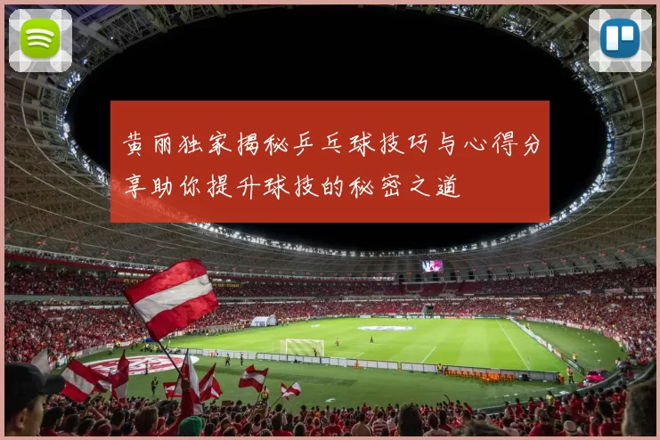 黄丽独家揭秘乒乓球技巧与心得分享助你提升球技的秘密之道